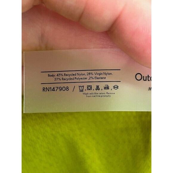 Outdoor Voices Pique Tank Top Seamless Sleeveless Lightweight Apple Green L NEW - Picture 6 of 9